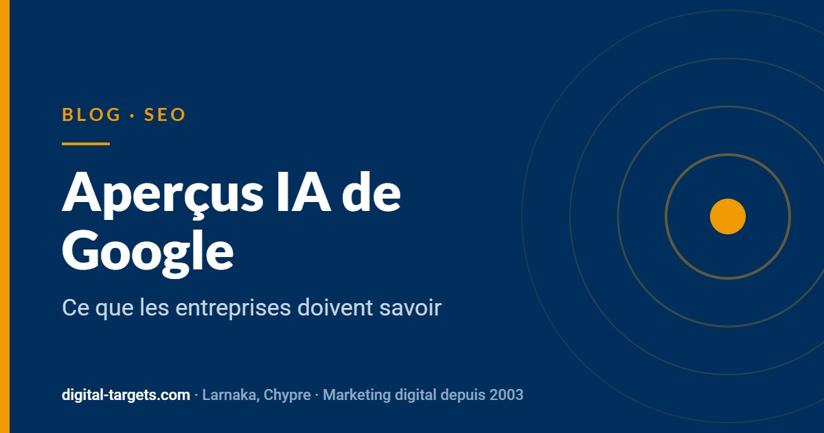 Aperçus IA de Google : ce que les entreprises doivent savoir – Blog Digital Targets