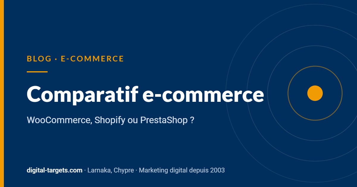 Comparatif e-commerce : WooCommerce, Shopify ou PrestaShop ? – Blog Digital Targets