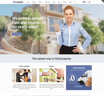 Webseiten-Vorlage für Immobilien