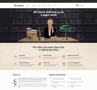 Webseiten-Vorlage für Anwaltskanzleien