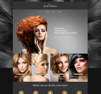 Webseiten-Vorlage für Friseursalons