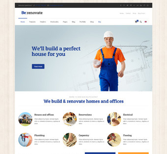 Webseiten-Vorlage für Baufirmen