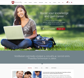 Webseiten-Vorlage für Hochschulen