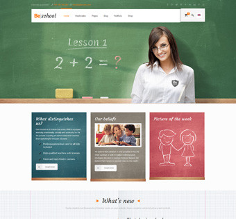 Webseiten-Vorlage für Schulen