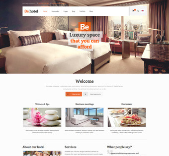 Webseiten-Vorlage für Hotels