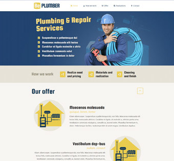 Webseiten-Vorlage für Klempner