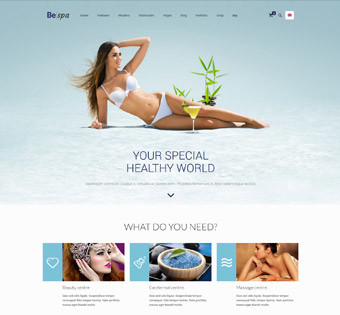 Webseiten-Vorlage für Spa und Wellness