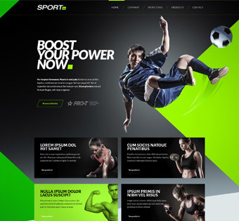 Webseiten-Vorlage für Sportvereine